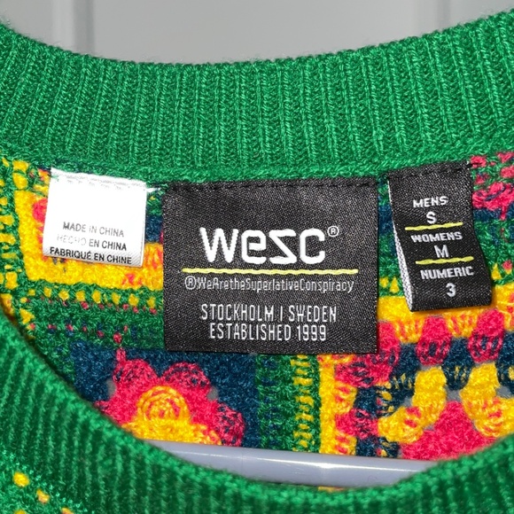 Colorful Knit Vest with Geometric Pattern, Size M - Picture 2 of 3